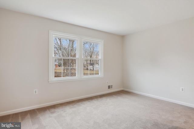 view of carpeted empty room