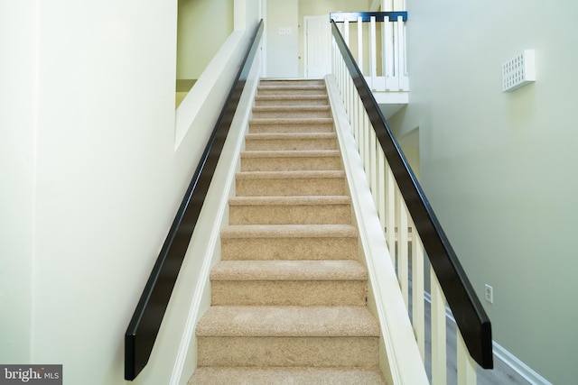 view of staircase