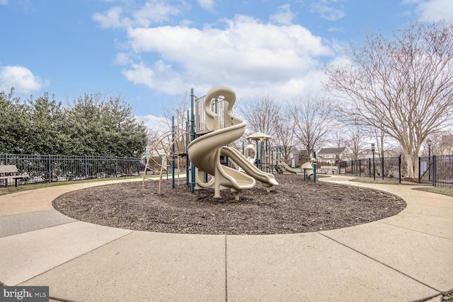 view of jungle gym