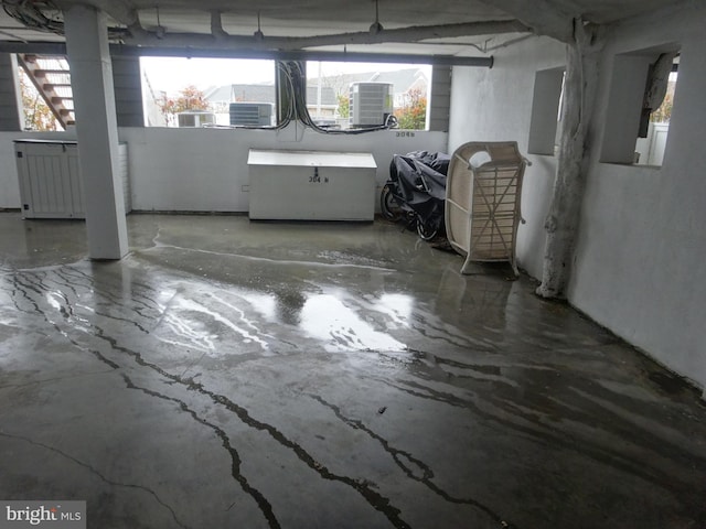 view of basement