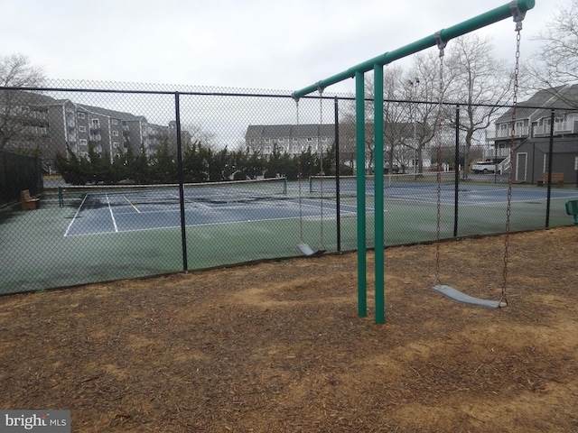 view of tennis court