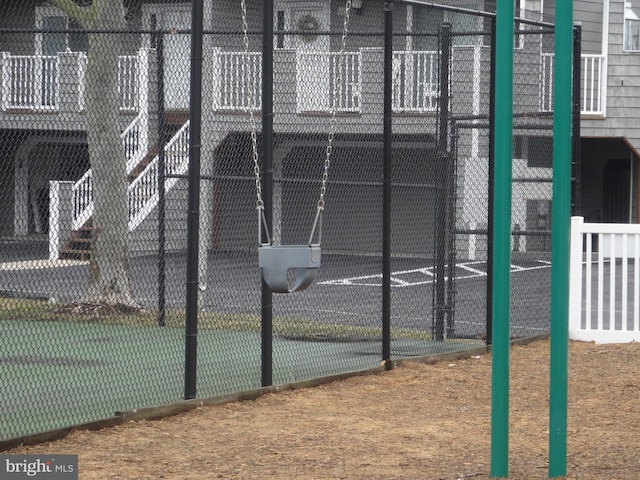 view of sport court