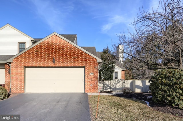 front facade featuring a garage