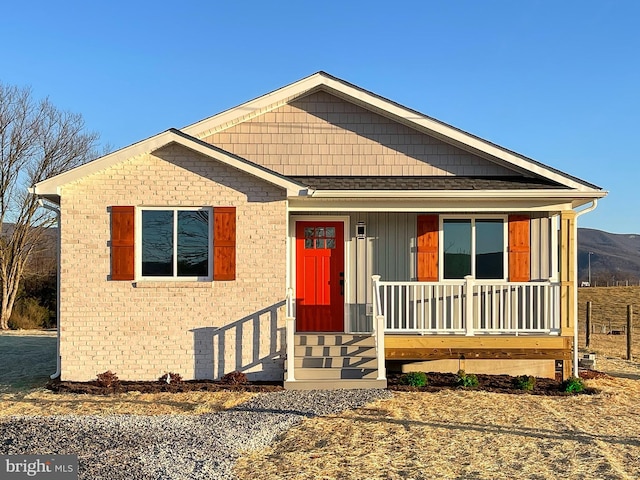 view of front of house with a porch