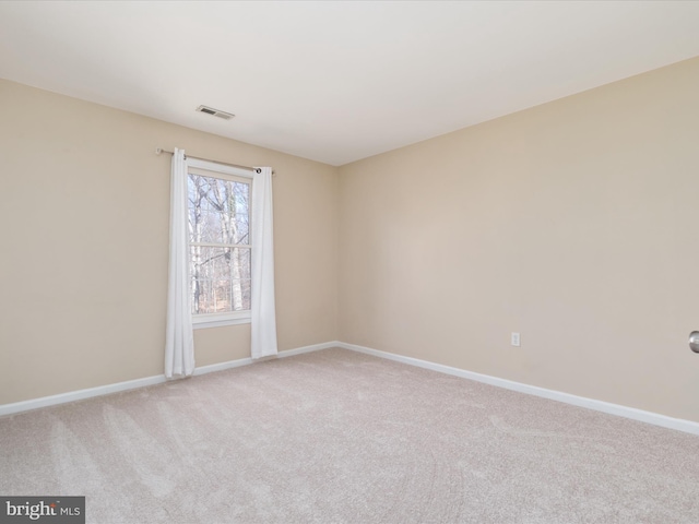 view of carpeted empty room