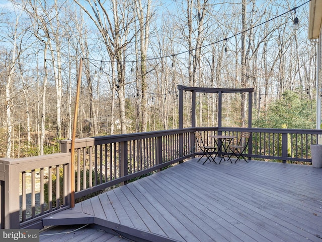 view of wooden terrace