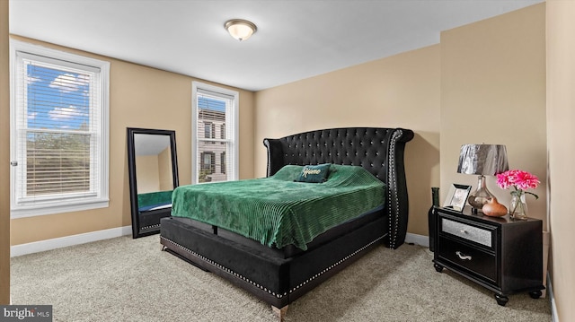 bedroom with carpet flooring