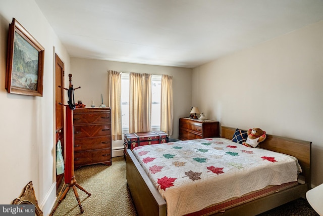 bedroom with carpet flooring