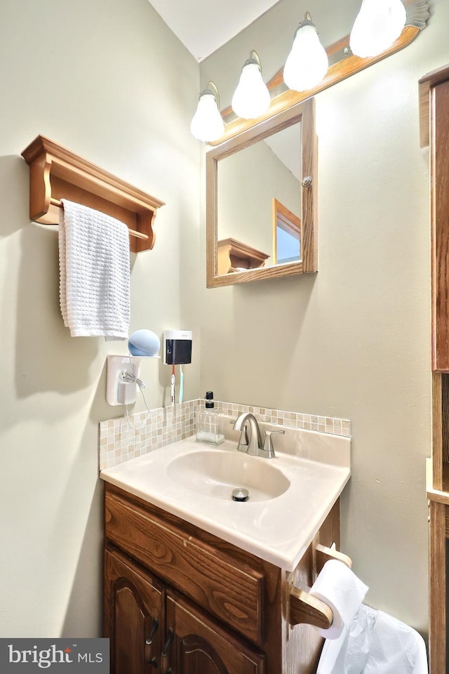 bathroom featuring vanity