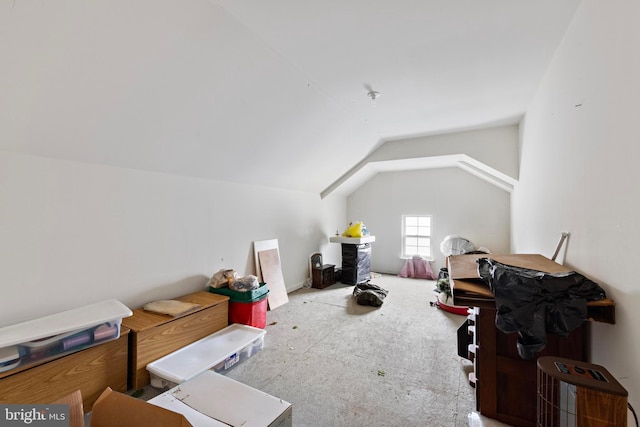 bonus room featuring vaulted ceiling