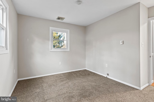 view of carpeted empty room