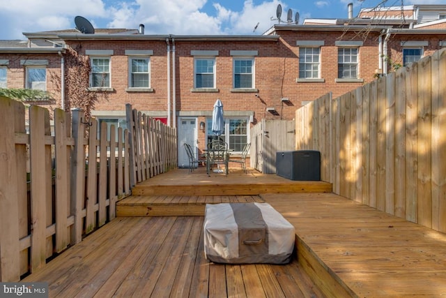 view of wooden terrace