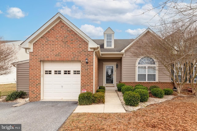 front of property featuring a garage