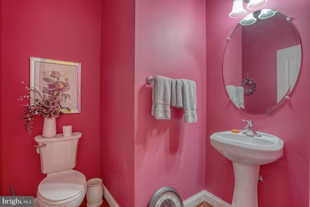 103 Candor Ln, Dover, DE 19901 - half bathroom with baseboards and toilet
