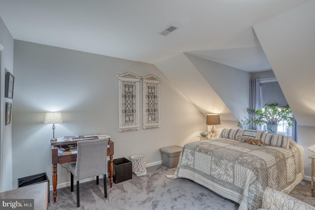 103 Candor Ln, Dover, DE 19901 - carpeted bedroom featuring vaulted ceiling, visible vents, and baseboards