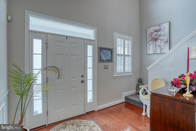 103 Candor Ln, Dover, DE 19901 - entrance foyer with light wood-type flooring and baseboards
