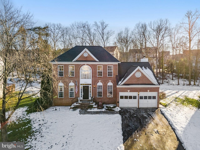 view of colonial inspired home