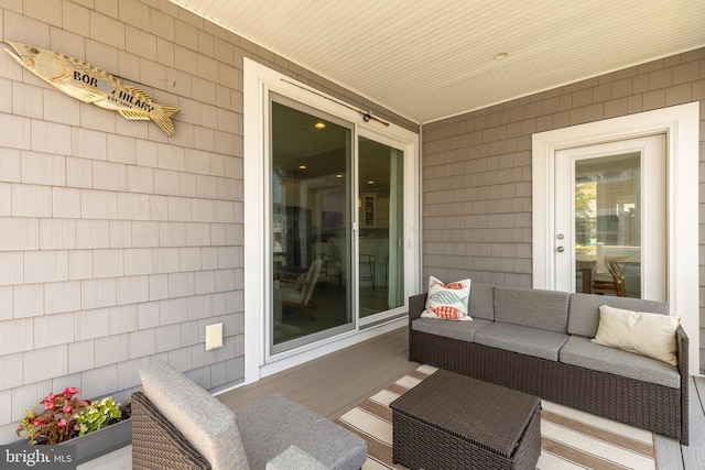 view of patio featuring outdoor lounge area