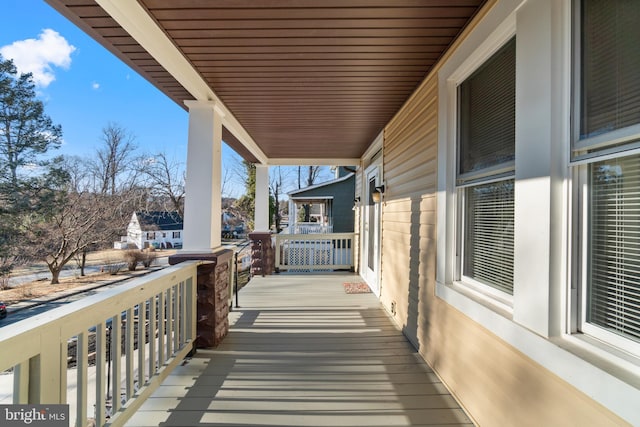 balcony with a porch