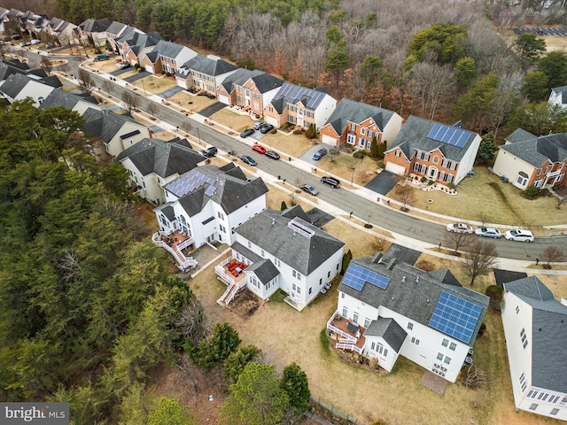 birds eye view of property featuring a residential view