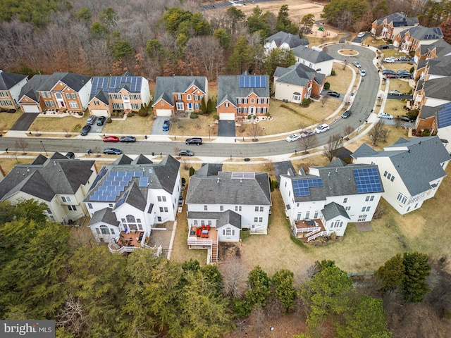 drone / aerial view featuring a residential view