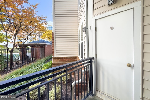 view of balcony