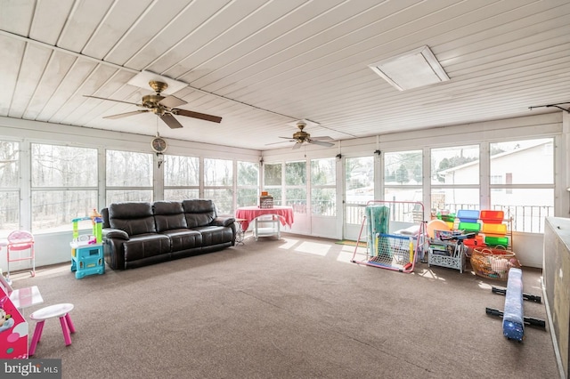 sunroom / solarium featuring a wealth of natural light