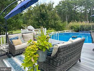 pool featuring a deck