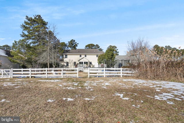 exterior space with fence