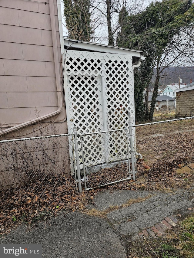 exterior details with fence