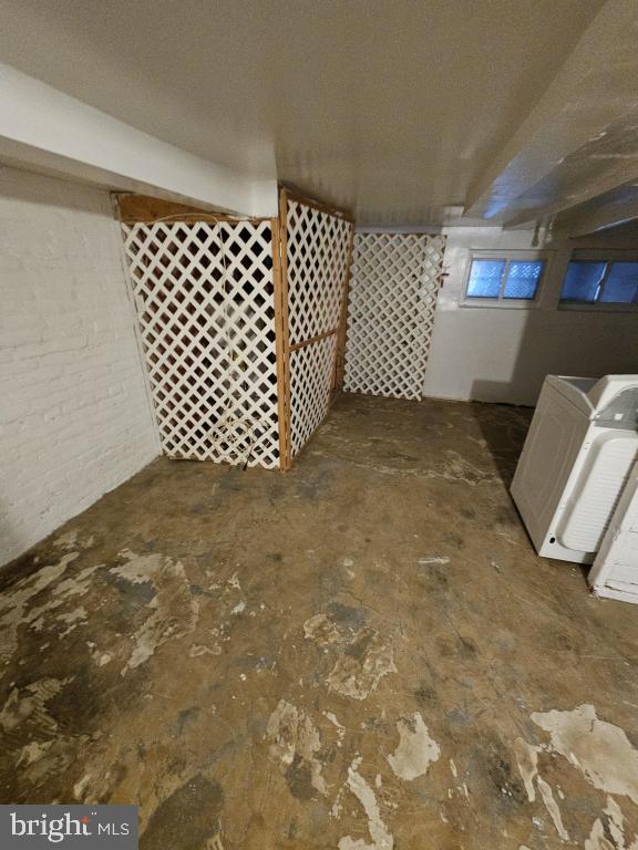 view of basement