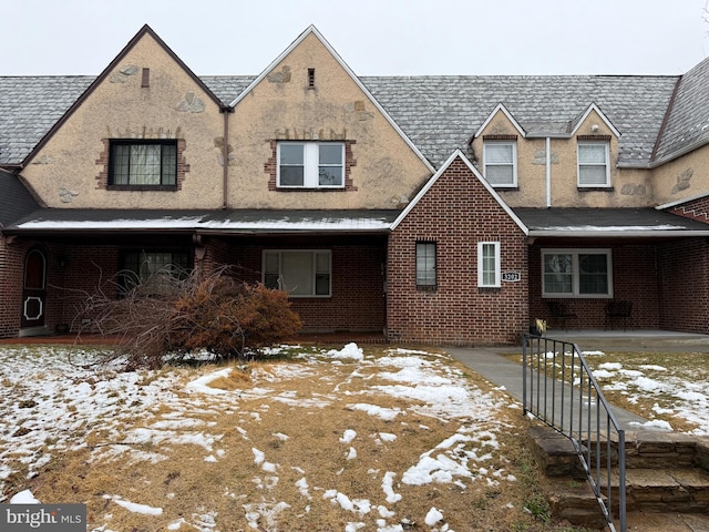 view of front of home with a patio area