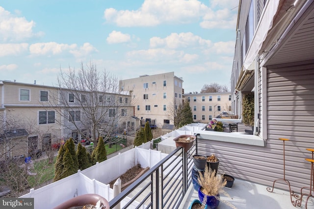 view of balcony