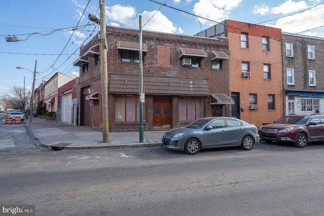 view of building exterior with a garage