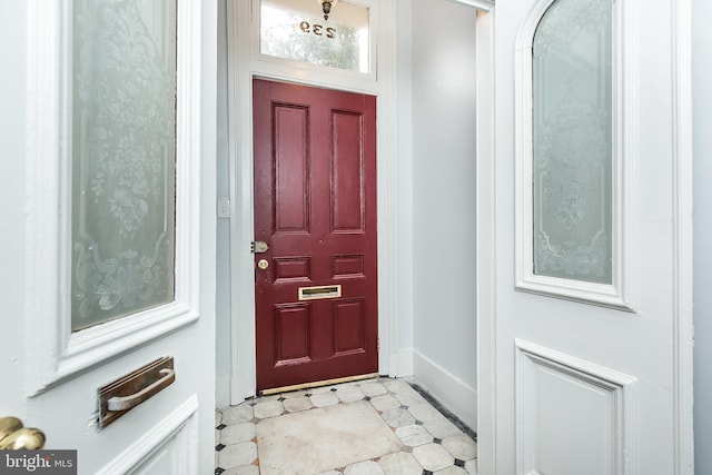 view of entrance foyer