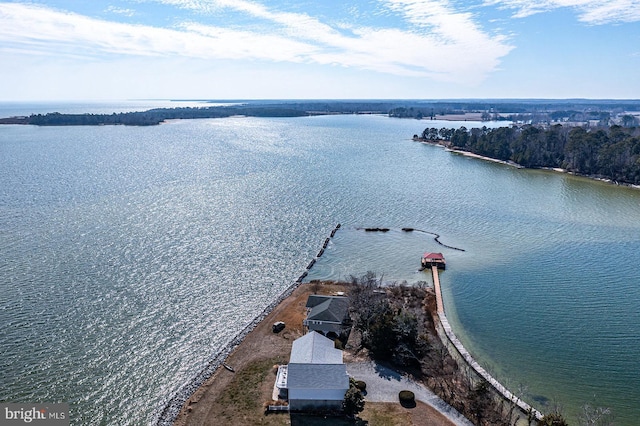 3 Ingram Bay Dr, Heathsville, VA 22473 - bird's eye view with a water view