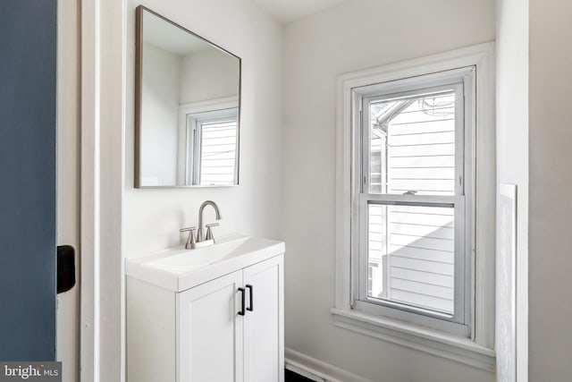 bathroom with vanity