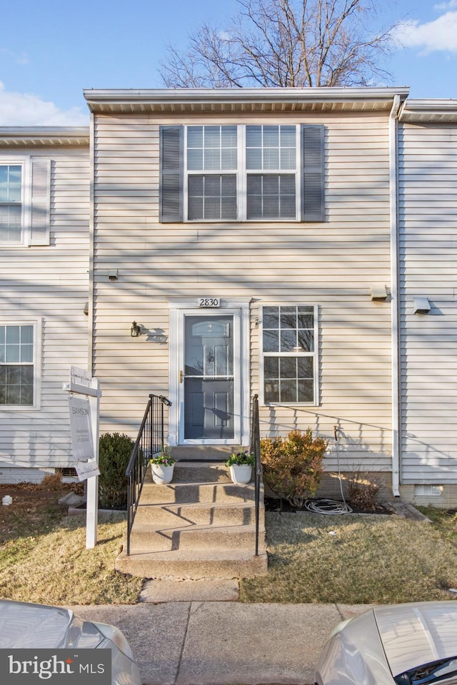 view of front of home