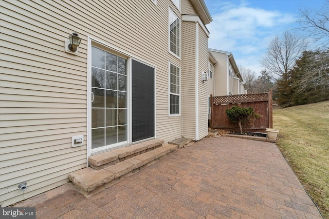 view of patio with entry steps