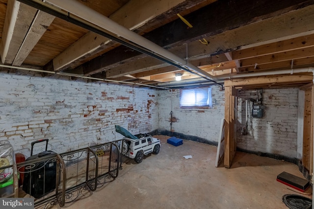 view of basement