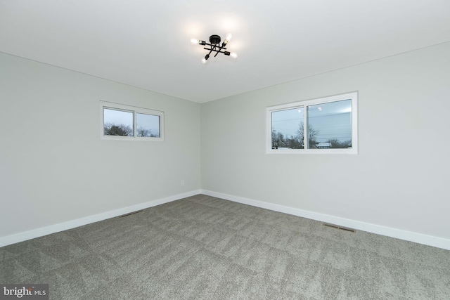 view of carpeted empty room