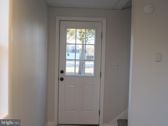 view of doorway to outside