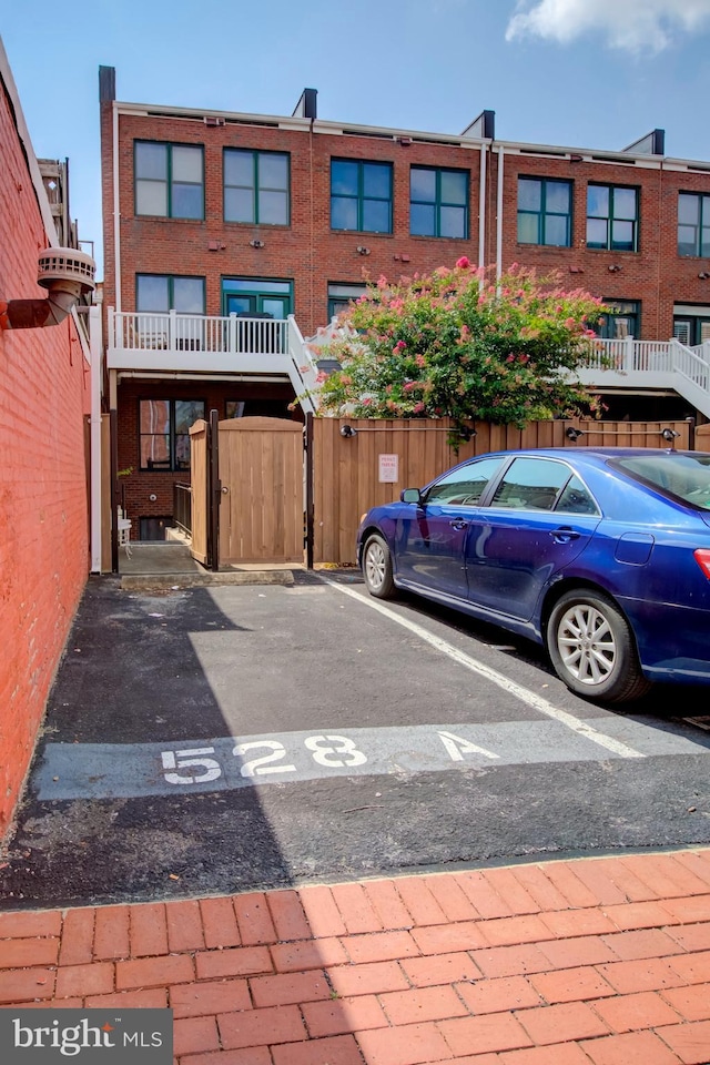 view of vehicle parking