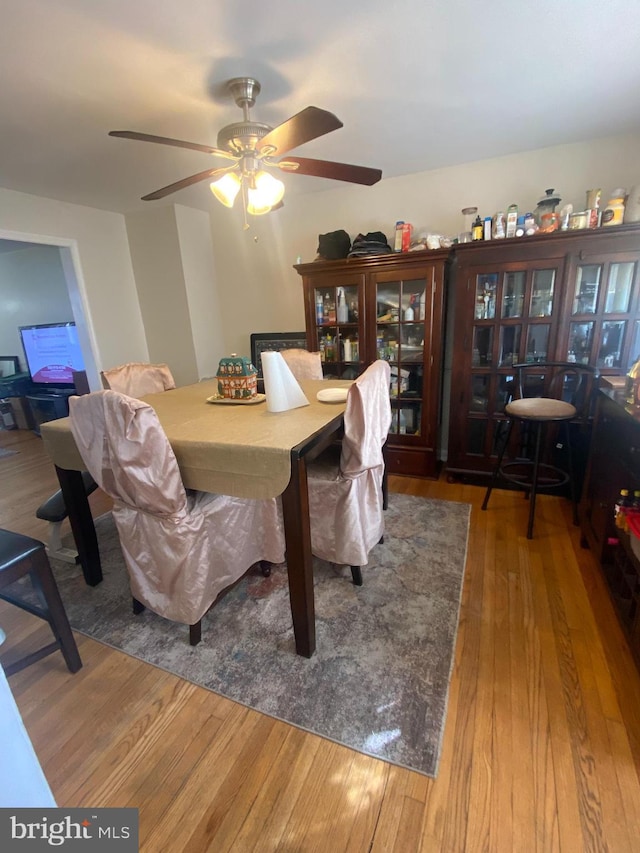 dining area featuring hardwood / wood-style floors