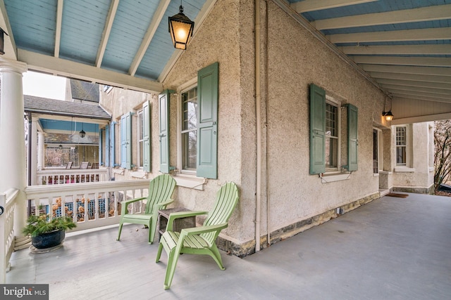 view of patio / terrace featuring a porch