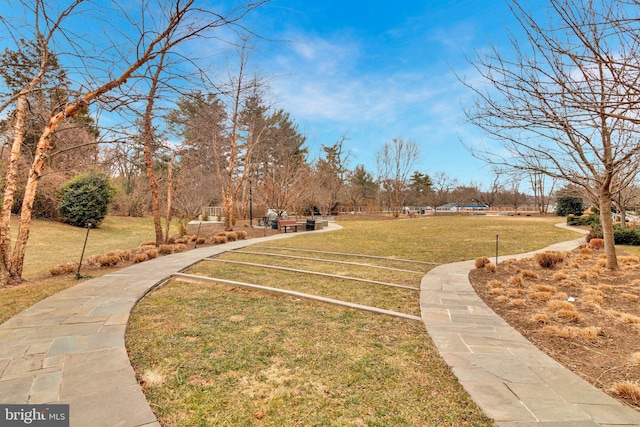 surrounding community featuring a yard