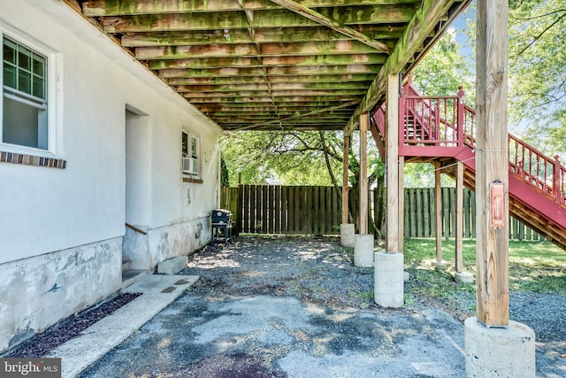 view of patio with grilling area