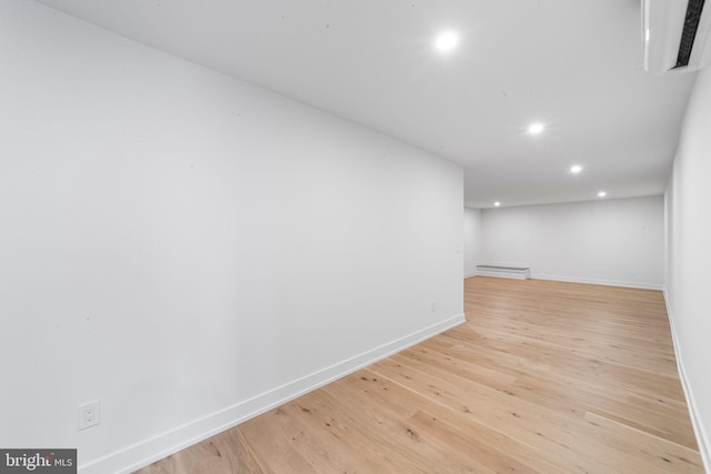 interior space featuring light wood-type flooring