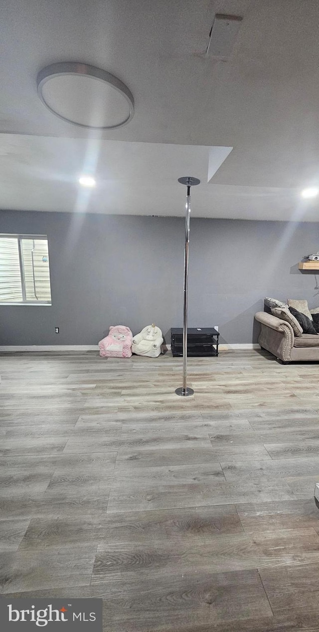 interior space featuring hardwood / wood-style floors