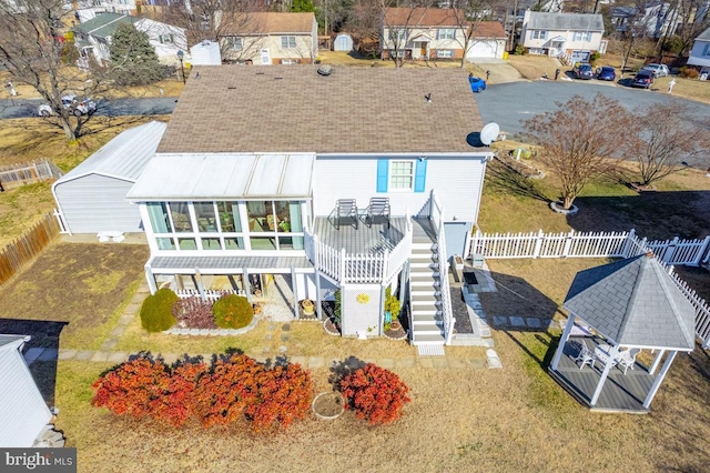 birds eye view of property